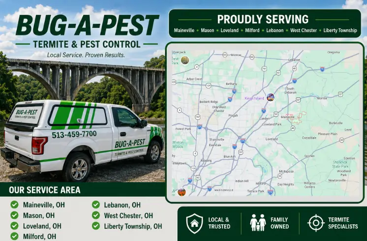 Pest control services in Southwest Ohio by Bug-A-Pest