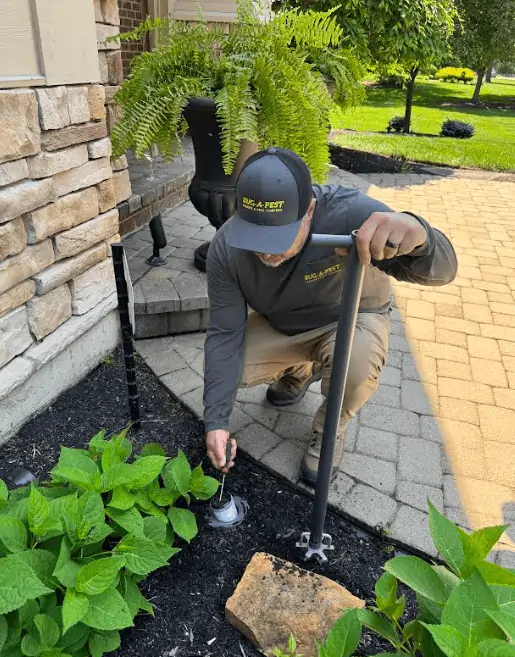 Bug-A-Pest technician performing pest control treatment